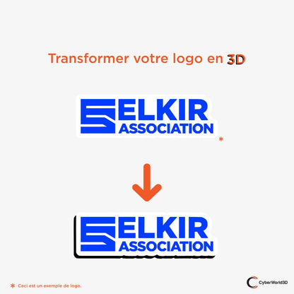 Logo 3D personnalisé